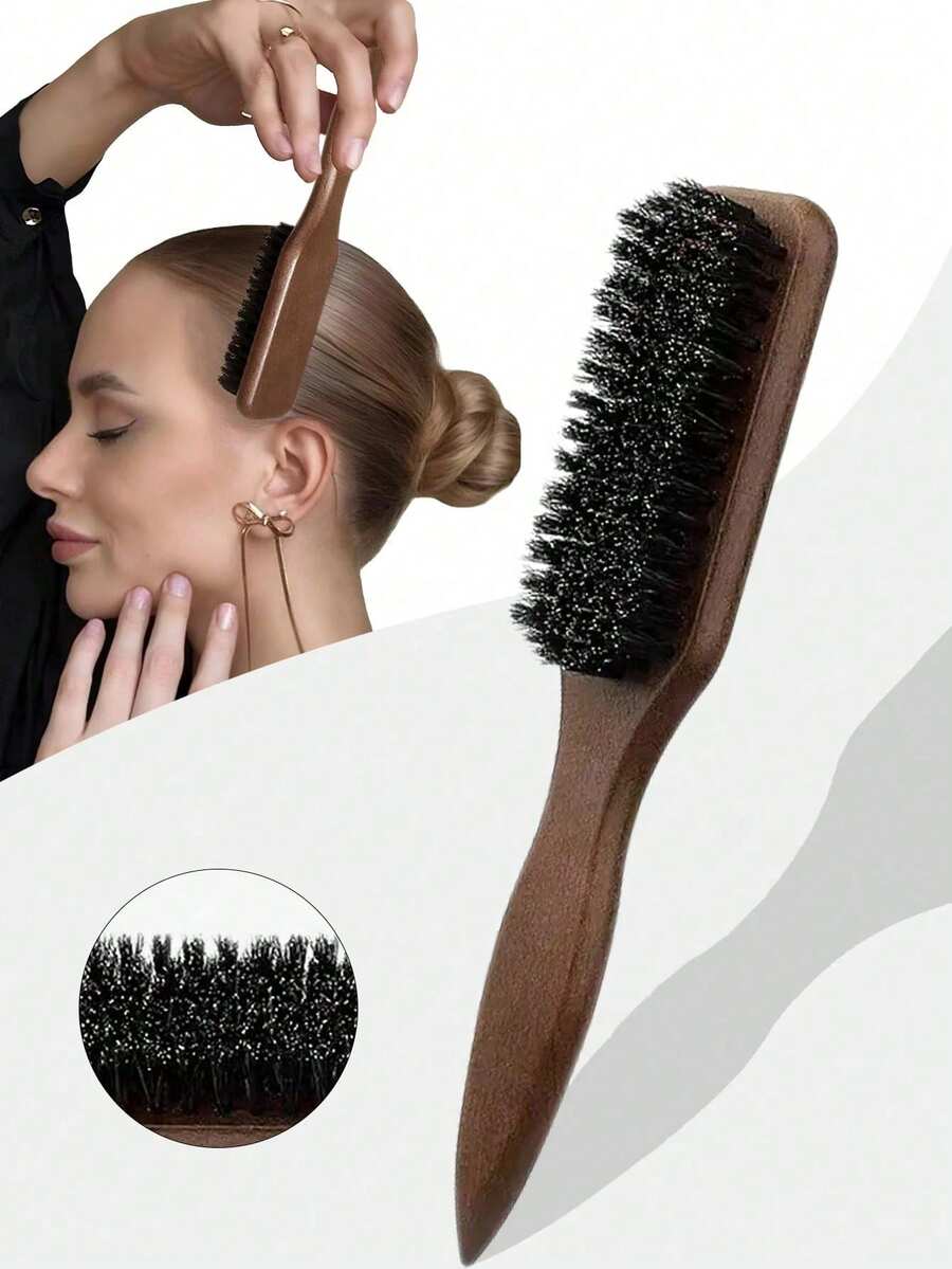 1pc Unisex Hair Comb/Beard Brush, Fragrance-Free Professional Hair Styling Comb, Gradient Comb And Haircut Cleaning Brush, Smooth Grooming Tool, Thick/Thin Hair Brush, Suitable For National Day, Bathroom, Scalp Massage, Back To School, Travel & Daily Life, Christmas, Christmas Decor, Christmas Gift