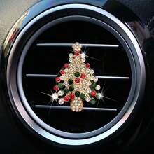 Christmas Car Air Vent Fragrance Clip, Cartoon Car Air Conditioner Aromatherapy Decor, Interior Accessory, Car Air Vent Decoration, Christmas Tree/Money Tree Creative Gift