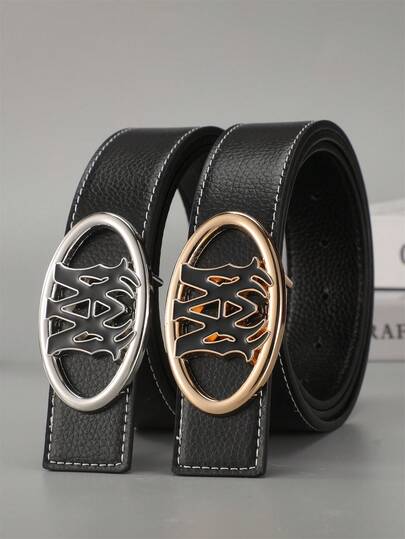 1pc Men's Belt, American Style Alloy Luxury-Casual Business Suit Belt