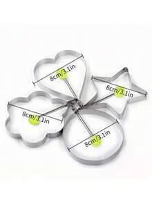 Stainless Steel Egg Pan Mold Magic Tool DIY Egg Model Egg Maker Heart-Shaped Omelette Rice Ball Mold