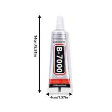 B7000 Rhinestones Glue For Crafts, 3ML Clear B-7000 Super Jewelry Glue Transparent Industrial Adhesive For Fabric Phone Repair Jewelry Making Crystal Gem Tac Nail Art Stone Wood Glass