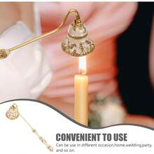 SEWACC Apagavelas Vintage Pequeño Extintor De Velas para Apagar La De La Vela De Forma Segura Accesorios para Velas - 1 - Ver 4