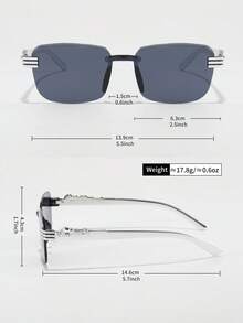 4pcs Unframed Square Casual, Beach, Fishing, Cycling, Party, Vintage Street SEyeglassesasses, Unisex Fashion