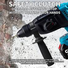 مطرقة كهربائية قابلة للشحن من دون فرشاة CYBOBAN، مثقاب كهربائي لاسلكي 20 فولت، بطارية ليثيوم بسعة 4.0 أمبير/ساعة كبيرة، متعدد الاستخدامات عالي الطاقة للخرسانة اللاسلكي، ثقب الجدران الحاملة، ثقب جدران البلاط، سحق الجدران الخرسانية، وغيرها، أكثر متانة من الموديلات العادية. متوفر مع ملحقات