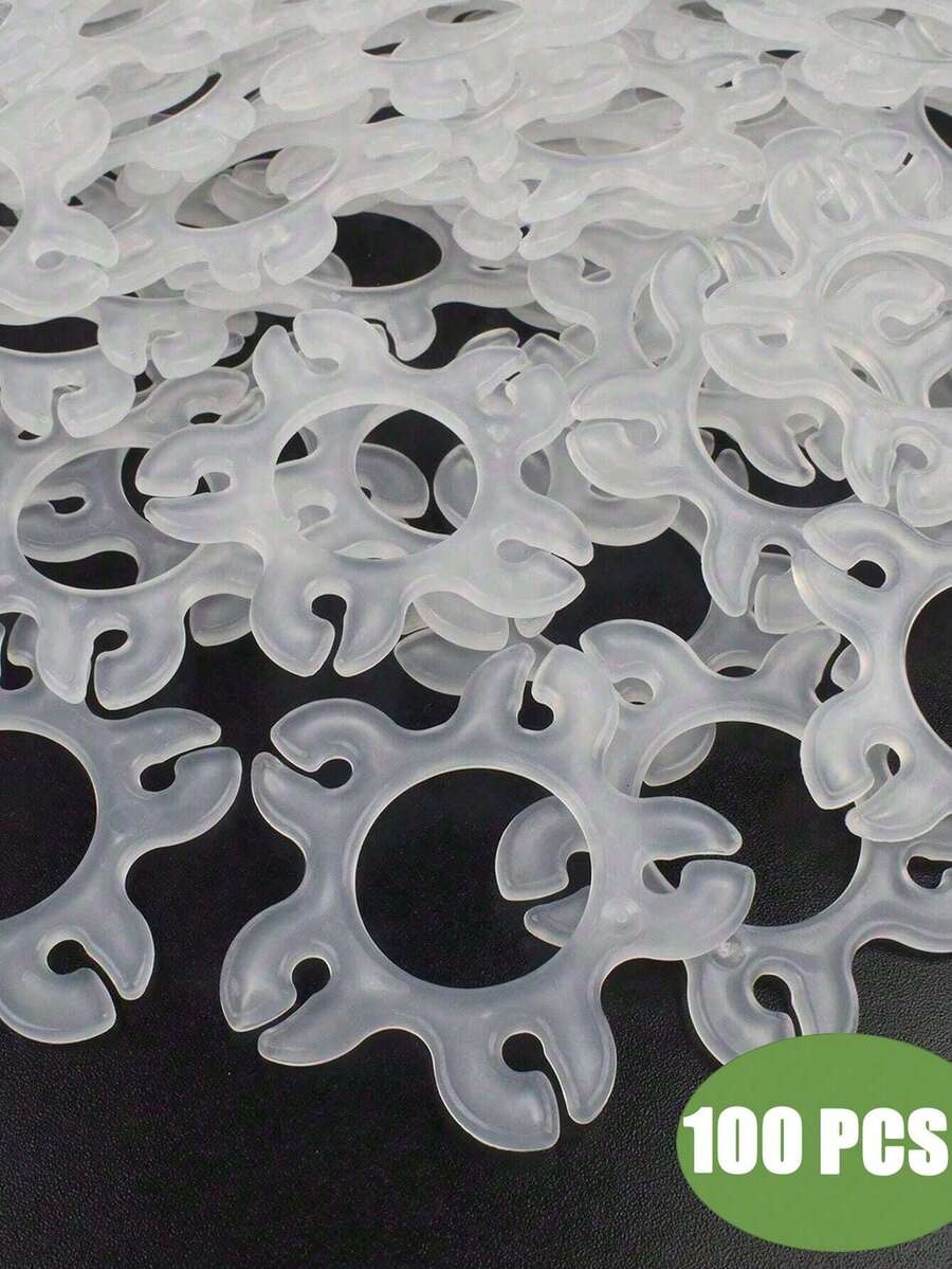 4.8厘米可重复使用塑料气球夹，带多功能扣，适用于婚礼、生日、派对装饰、气球拱门、情人节、周年纪念日、生日等场合。 - 彩色 - 查看 1