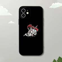 Funda de teléfono D-DemonS S-Slayer Yoriichi Tsugikuni compatible con  15, 14, 13, 12 Mini 11 Pro XR, X, XS, MAX 7, 8 Plus, funda de silicona suave negra, compatible con funda de  17, funda de  17 Pro, funda de  17 Pro Max - z2 - Ver 5