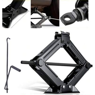 Macaco Mecânico Sanfona Para Carro Suporta Até 1.5/3 Toneladas