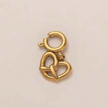 1pc Sweet And Cute New Fashionable Imitation Food Series Chili Mushroom Doughnut Hornbread Cheese Fries Toast Cake Blueberry Stainless Steel Pendant, Electroplated 18K Gold, Suitable For DIY Jewelry, Necklace, Bracelet Accessories, Earrings, Keychains, Bag Accessories, Women's Jewelry Accessories, Wallet Accessories, Small Pendant, Stainless Steel DIY Accessories