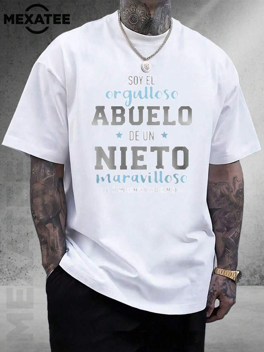 Alboro que se de en blanco y negro, 1 Camiseta con cama informal de libro de caminos en blanco y negro, 1 camiseta con estampado gráfico de letras de dibujos animados, 180 gramos, 100% algodón puro y pesado. - Blanco - Ver 1