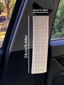 1 Stück Auto Sicherheitsgurt Schulterpolster Abdeckung, kariertes Muster, schützt den Nacken vor Scheuern, fördert die Dopaminausschüttung beim Fahren