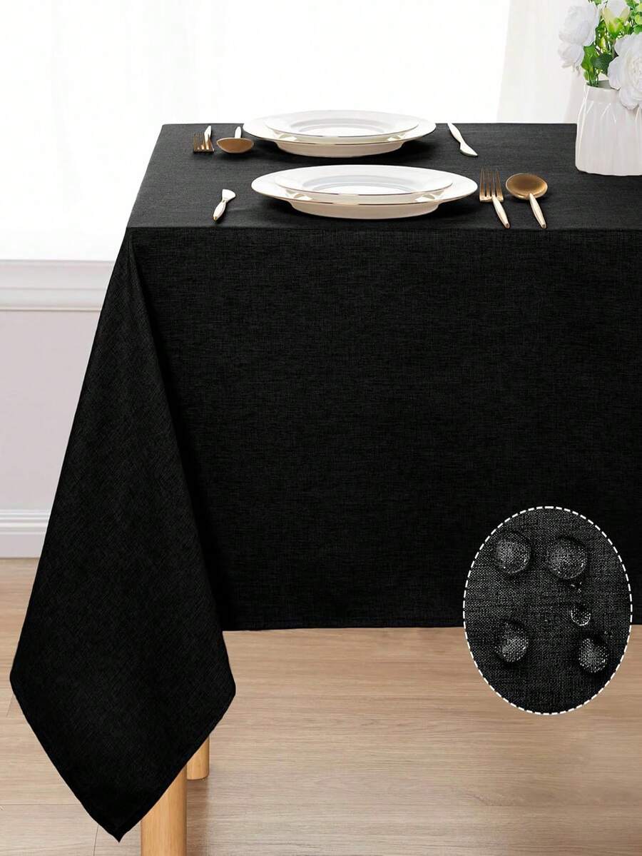 1 Peça Toalha de Mesa Moderna, Impermeável, Resistente a Respingos, Durável e Elegante. Toalha de Mesa Retangular de Linho Sintético Grosso e Resistente ao Rasgo, Disponível em Vários Tamanhos, Lavável em Máquina. Adequada para Uso Diário, Festas, Feriados, Refeições, Cafés, Ocasiões Especiais, Jantares, Brunches, Reuniões, Churrasco, Bufês, Chás de Bebê, Uso Interno e Externo, Casamentos, Etc.