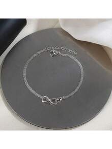 Brățară elegantă din argint, pandantiv clasic în formă de inimă, potrivită pentru purtare zilnică, petreceri, nunți și cadouri de Ziua Îndrăgostiților