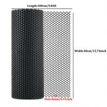 塑料铁丝网围栏，40厘米 X 300厘米 - 适用于狗、兔子和家禽的塑料铁丝网围栏 - 宠物阳台网（孔径 3 毫米 - 12 毫米）