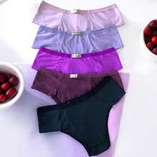 KIT OF 3 COMFORTABLE DOUBLE BRIDGE PANTIES - Multicolor - View 5