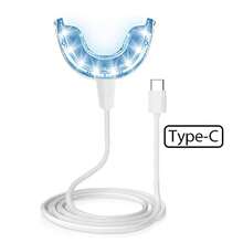 16 LED Teeth Whitening Accelerator Light, Teeth Whitening Tray Enhancer, Connects Via USB/Phone/Android/Type-C, For Home Use (Whitening Gel Not Included)