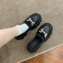 Women Loafers Shoes - Đen mờ - Xem 1