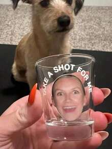 CUSTOM Photo Shot Glass, Custom Shot Glass With Picture On, Personalized Favors For Birthday Party, Wedding Face Shot Glasses, Funny Tequila Shot Groomsman Gift, Multi-Functional, Ornamental, Reusable, Exquisite, Stylish, High-Quality, Colorful, Modern, Custom, Personalized, Unique, Ideal Gifts For Him - Multicolor - View 2