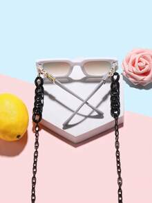 1 pieza Accesorio de perlas elegante para jóvenes de 12 a 16 años y 1 pieza Cadena de gafas con hebilla de anillo negra, adecuado para salidas de vacaciones, combinación de atuendos diarios y regalos de vacaciones - Multicolor - Ver 7