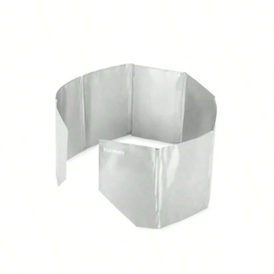 FMW-502 Foldable Camping Stove Windshield Gas Stove Windscreen For Camping Picnic Backpacking Cookinggift - Silver - View 1