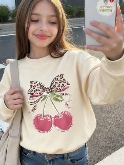 Sudadera de invierno para niñas - Estampada con un patrón de un gato negro sosteniendo un café, Sudadera de vuelta al colegio para otoño, Prenda casual de invierno y otoño, Lavable a máquina, Ropa cómoda para el hogar, Estilo divertido, Adecuada para todo tipo de ocasiones como la escuela, vacaciones, compras y deportes