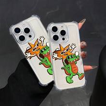 The Star Figure Sporting Orange Glasses Is The 'Crazy Rabbit' Phone Cover Designed For Iphone X, XR, 7, 8, 11, 12, 13, 14, 15, 16, And 17 Pro Max, Featuring A Non-Slip Design And A Straightforward Anti-Dirt Case. - Clear - View 6