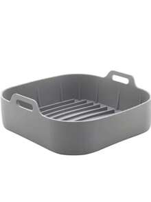 1Pc 20cm Silicone Mold Air Fryer Accessories, Air Fryer Tray Mold Can Be Reused, Washable And Non-Stick, Air Fryer Basket Inner Lining, Replaceable Baking Tray, Suitable For Air Fryer Containers, Square Basket Accessories Suitable For Oil-Free Fryers - Multicolor - View 8