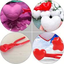 Winter Snowball Making Clip, Duck Heart Shaped Snowball Making Fixture, Outdoor Winter Snow And Sand Playing Mold Tool, And Beach Tool