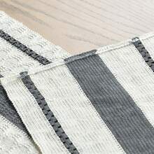 1pc Bohemian Style Tablecloth, Home Dining Table Decor Table Runner, Farmhouse Vintage Tablecloth Decor, Suitable For Living Room, Holidays, Bridal Shower Gifts - Grey - View 6
