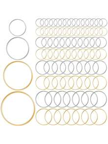 10pcs Round Earring Hoops Bead Rings DIY Handmade Jewelry Craft Supplies For Earrings Bracelets Necklaces