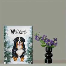 1 pieza Póster de lienzo sin marco, Perro de la Montaña de Berna YK07386, Arte Moderno, Impresión de Arte Elegante para Dormitorio, Sala de Estar, Pasillo, Arte de Pared Minimalista Moderno, Pintura Decorativa, Pósteres de Pintura de Lienzo, Decoración de Arte Elegante, Perfecto para la Decoración de la Habitación - Multicolor - Ver 1