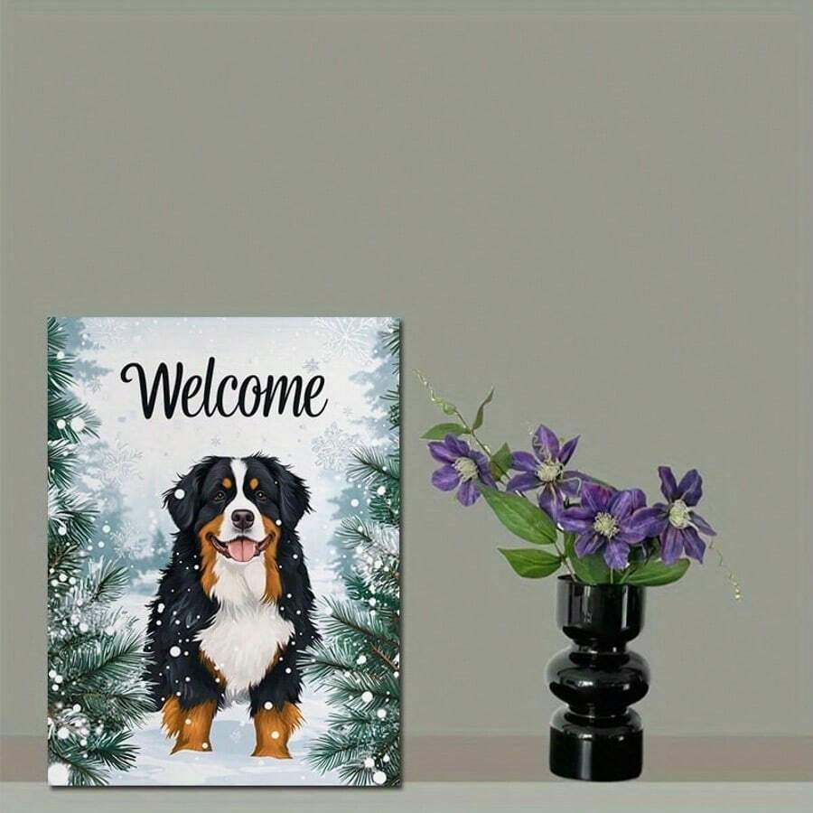 1 pieza Póster de lienzo sin marco, Perro de la Montaña de Berna YK07386, Arte Moderno, Impresión de Arte Elegante para Dormitorio, Sala de Estar, Pasillo, Arte de Pared Minimalista Moderno, Pintura Decorativa, Pósteres de Pintura de Lienzo, Decoración de Arte Elegante, Perfecto para la Decoración de la Habitación - Multicolor - Ver 1