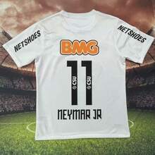 2012 2013 Santos Home Retro No.11  Short Sleeved Football Shirt Soccer Jersey - White - View 2
