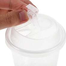 20Pack 16 Oz Iced Coffee Cups With Lids,Clear Plastic Cups With Strawless Sip Lids,Round Bottom To Go Cup For Iced Coffee Juice Smoothie Cold Beverage - trắng - Xem 4
