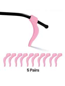 2/5 Pairs Soft Silicone Anti-Slip Ear Hooks, Eyeglass Temple Tip Covers | Secure Fit, Non-Slip, For Sports/Fashion Glasses/Reading Glasses - Multicolor - View 16