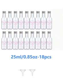 5/20/60/100PCS 迷你酒瓶 - 多功能便携式塑料容器，密封用于烈酒、果汁和酱汁 - 防漏、防碎塑料迷你瓶，带密封锁扣盖：0.85 盎司/1.7 盎司/3.3 盎司/5 盎司可重复使用手洗容器，用于接触食物、派对和婚礼礼物感恩节、万圣节和圣诞节适用