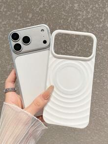 1800G 强磁纯白波浪 MagSafe 无线充电软 TPU 防震保护手机壳，兼容 11/12/13/14/15 Pro Max/16/16 Plus/16 Pro/16 Pro Max/17 Pro Max/17