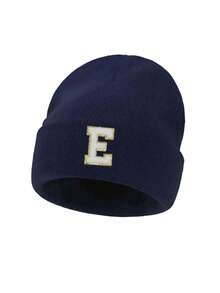 1 件儿童 A-Z 26 字母印花针织帽，柔软温暖秋冬头饰，适合婴儿少女女孩日常使用生日礼物