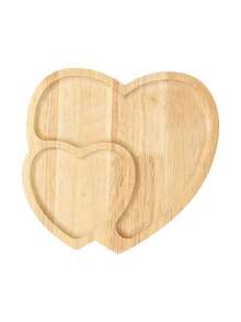 1pc Heart Shaped Solid Wood Food Tray,Valentine's Day Love Wooden Serving Tray,Suitable For Coffee, Milk, Breakfast, Afternoon Tea, Baked Goods, Snacks, Etc,Perfect For Family Gatherings, Restaurants,Kitchen,Ideal For Party Or Home Decor Dining Room Tray - Multicolor - View 7