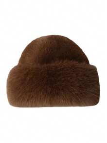 Thickened, Autumn And Winter-Resistant, Windproof, Warm, Faux Mink Fur Ear-Protecting, Skiing Hat - Multicolor - View 4