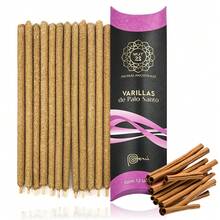 MUT22 Sets de 12 varillas de incienso con base de Palo Santo - Canela - Ver 1