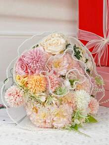 2张，167.48英寸白色珍珠花朵包装纸，仿珍珠装饰，白色花束装饰礼品包装纸，花束包装纸，DIY花束，情人节礼物装饰的理想之选 - 彩色 - 查看 10