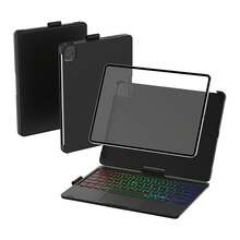 Keyboard Case For IPad 10th Generation&IPad 11th(A16,2025),IPad Air 11(M3,M2/IPad Pro 11 Inch Keyboard,360°Swivel,7 Use Modes,Rainbow Backlight - 黑色 - 查看 8