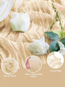 Cheesecloth Table Runner de 10 pies en color verde salvia, estilo bohemio, gasa para fiestas, otoño, Navidad, mesa de quesos. Mantel corredor rústico y transparente para mesa de Acción de Gracias, baby shower, boda, Pascua