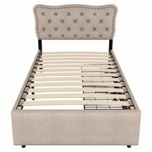 Bed Frames - Beige Brown + MDF - View 11