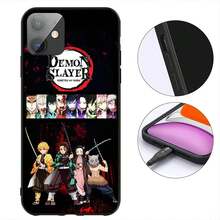 Custodia protettiva per Apple 16, 11, 15 Pro Max, Plus 7, 8, 16Plus, 15+, 8+, 16E, XR, compatibile con 17, 17 Pro, 17 Pro Max, con stampa di Tanjirou e Nezuko