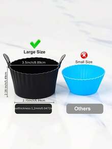 1 pieza/2 piezas/4 piezas/6 piezas Moldes de silicona negra para freír al aire - Moldes redondos antiadherentes para magdalenas y tartas con diseño de textura acanalada para pasteles, tartas de huevo, magdalenas - Accesorios de cocina duraderos para una cocción uniforme y fácil desmoldado, preparación de pasteles | Utensilios de cocina modernos | Material fácil de limpiar, accesorios de horneado