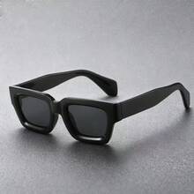 Retro Small Frame Square Marble Patterned Korean Style Glasses, PC (Polycarbonate), All Season - Multicolor - View 9