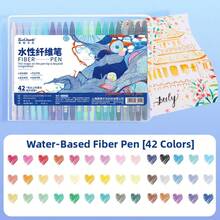 12/18/24/36/42 Colors Water-Based Fiber Tip Pens, Cute & Creative Coloring Markers, Journaling Pens, School & Office Supplies Gift Set