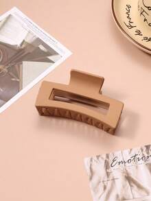 1 pieza Clip de garra cuadrado de moda para mujer, accesorio de cabello para moño medio, elegante y versátil, pinza de cabello de invierno