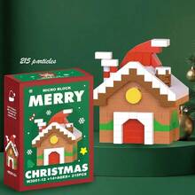 1 pieza Bloques de construcción navideños, Juego de bloques de partículas micro, Bloques de juguete de construcción, Juguete de ensamblaje navideño, Regalo de Navidad, Regalo de cumpleaños, Decoración de escritorio creativa - Multicolor - Ver 22